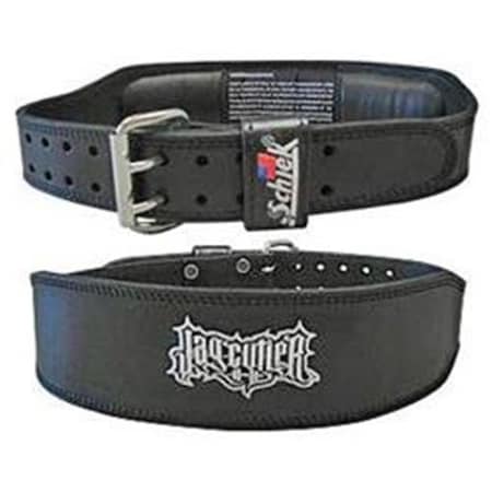 Schiek Sports Schiek Sports S-J2014L 4 in. Black Leather Jay Cutler Signature Belt-L S-J2014L